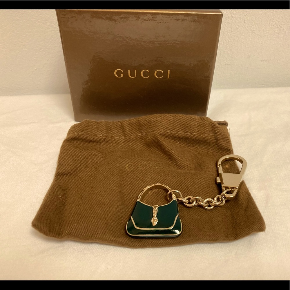 Gucci Enamel Pocketbook Keyring